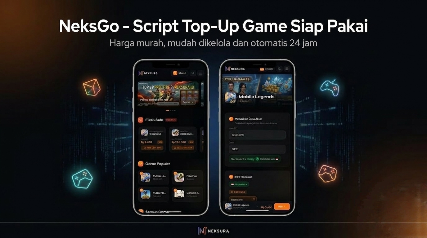 NeksGo - Script Top Up Game Otomatis & PPOB Siap Pakai
