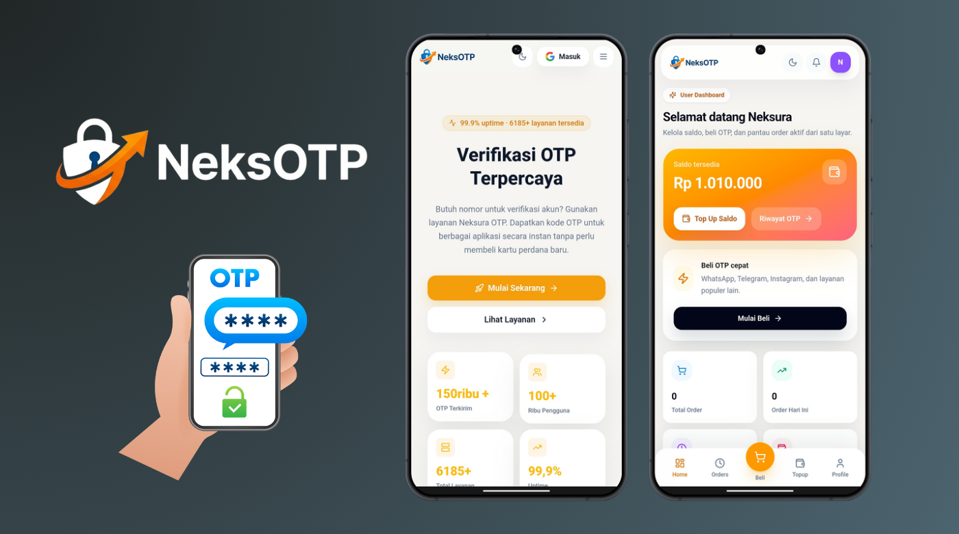 NeksOTP - Source Code Website Nokos atau Nomor Virtual